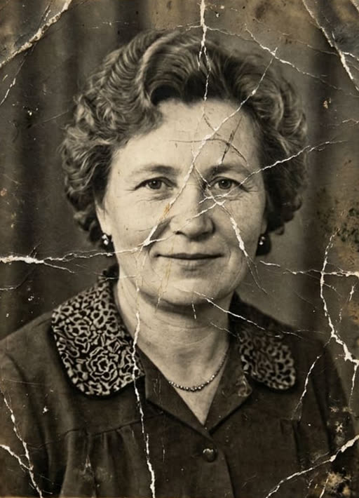 Старая фотография до оживления